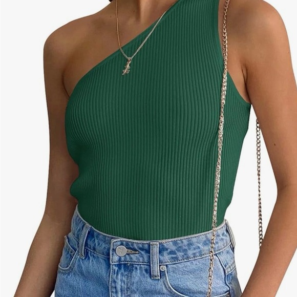 Zessica One Shoulder Tank - Picture 2 of 3